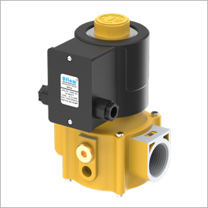 Aluminum Pressure Die Cast Gas Solenoid Valve - Color: Yellow