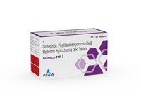 Glimepiride-pioglitazone Hydrochloride & Metformin Hydrochloride - 1 Mg/15 Mg/500 Mg Tablets | Enhances Insulin Sensitivity, Improves Blood Sugar Control, Recommended For Type 2 Diabetes Management