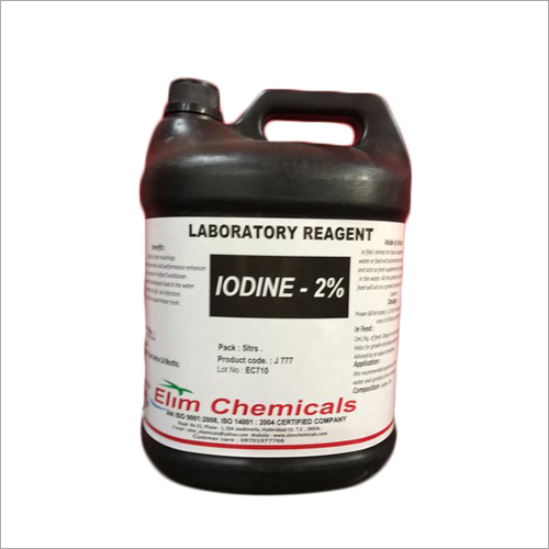 Iodine 2 Percent Elim Chem Brand By ELIM CHEM PRIVATE LIMITED