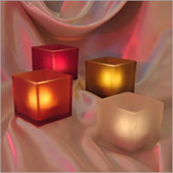 Square Glass Candle Holder