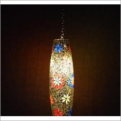 Fancy Glass Mosaic Hanging Lamp By LITFUR - GLASS METAL CRAFT