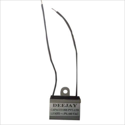 Deejay Square Film Capacitor - MPP Material, 1.5 MFD Capacitance, 440 VAC Voltage Rating | High Performance, Reliable, Durable, Energy Efficient, Wide Operating Temperature Range -25 to +85 Deg C