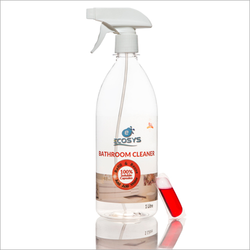 Ecosys 1 Ltr Disinfecting Bathroom Cleaner Spray Bottle With Capsule