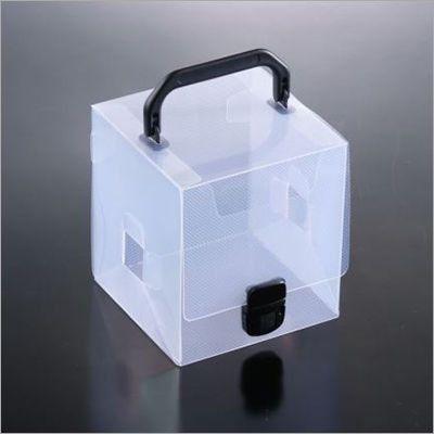 13x13x14 Cm Pp Transparent Box With Handle