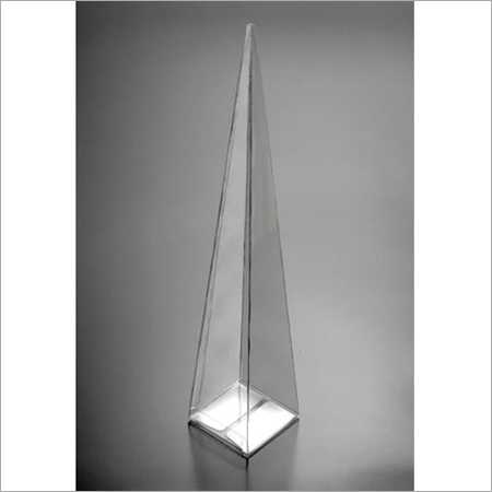 Transparent PVC Triangle Shape Bouquet Box