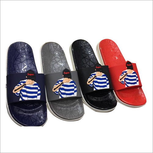 Mens PU Slides Slippers