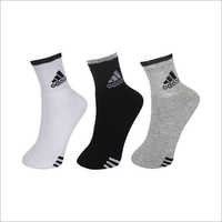 Mens Ankle Socks - Cotton Blend, Middleware Size | Breathable, Quick Dry, Washable, No Fade, Available In White, Grey, Black