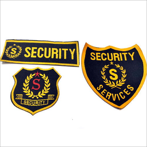 Security Embroidered Badges