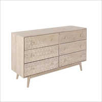 Wooden 6 Drawer Chest of Drawer