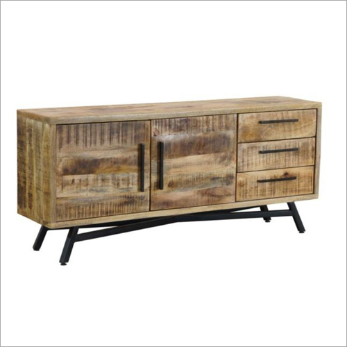 3 Drawer 2 Door Wooden Sideboard