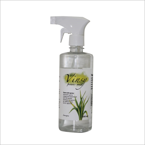 500 ML Lemongrass Hand Sanitizer Spray