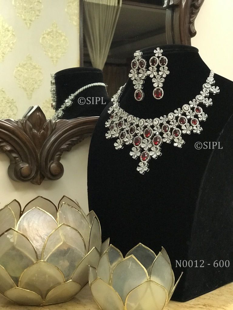 American Diamond Necklace Set