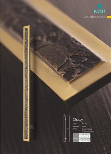 Door Pull Handles - Virgin Brass Material Sizes: 12" 18" Colors: Brass Antic Copper Antic | Customizable Design for Versatile Applications