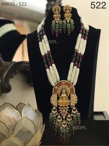 Beautiful Uncut Stone Temple Jewellery