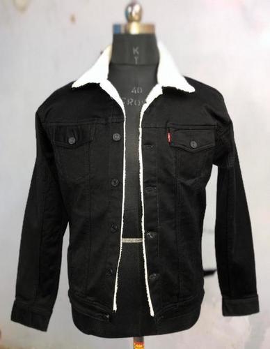 Mens Black Jeans Jacket By SANA INTERNATIONAL