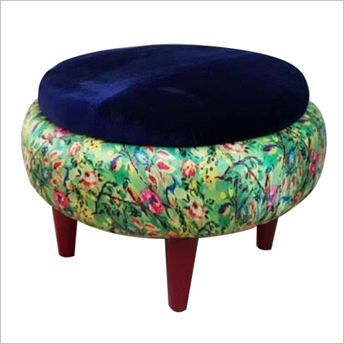 Solid Wood Pouffe Stool