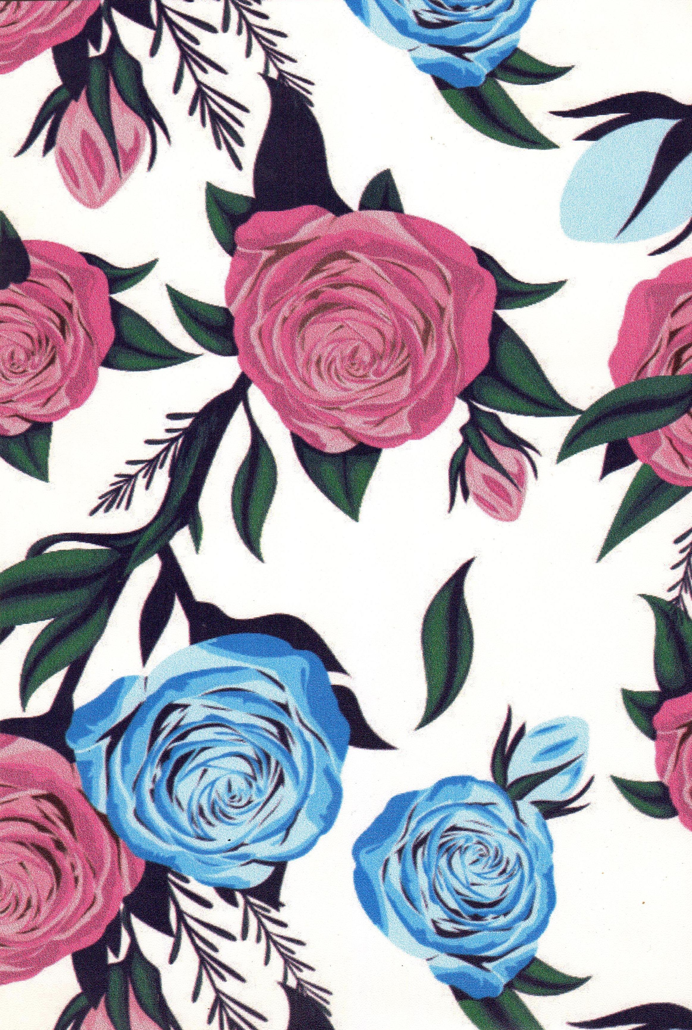 Floral 2 Big Artificial Leather