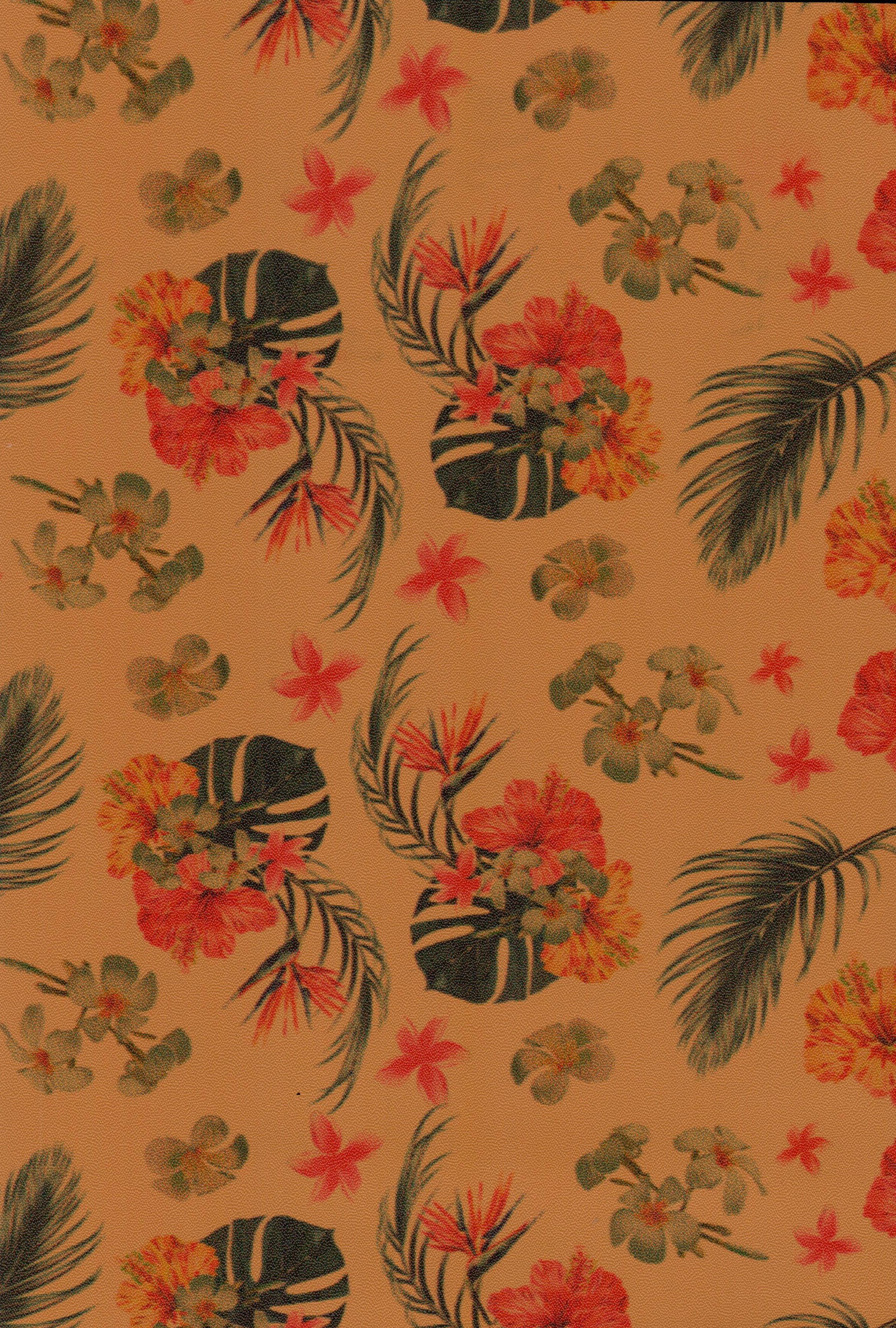 Multi Colour Floral Artificial Leather