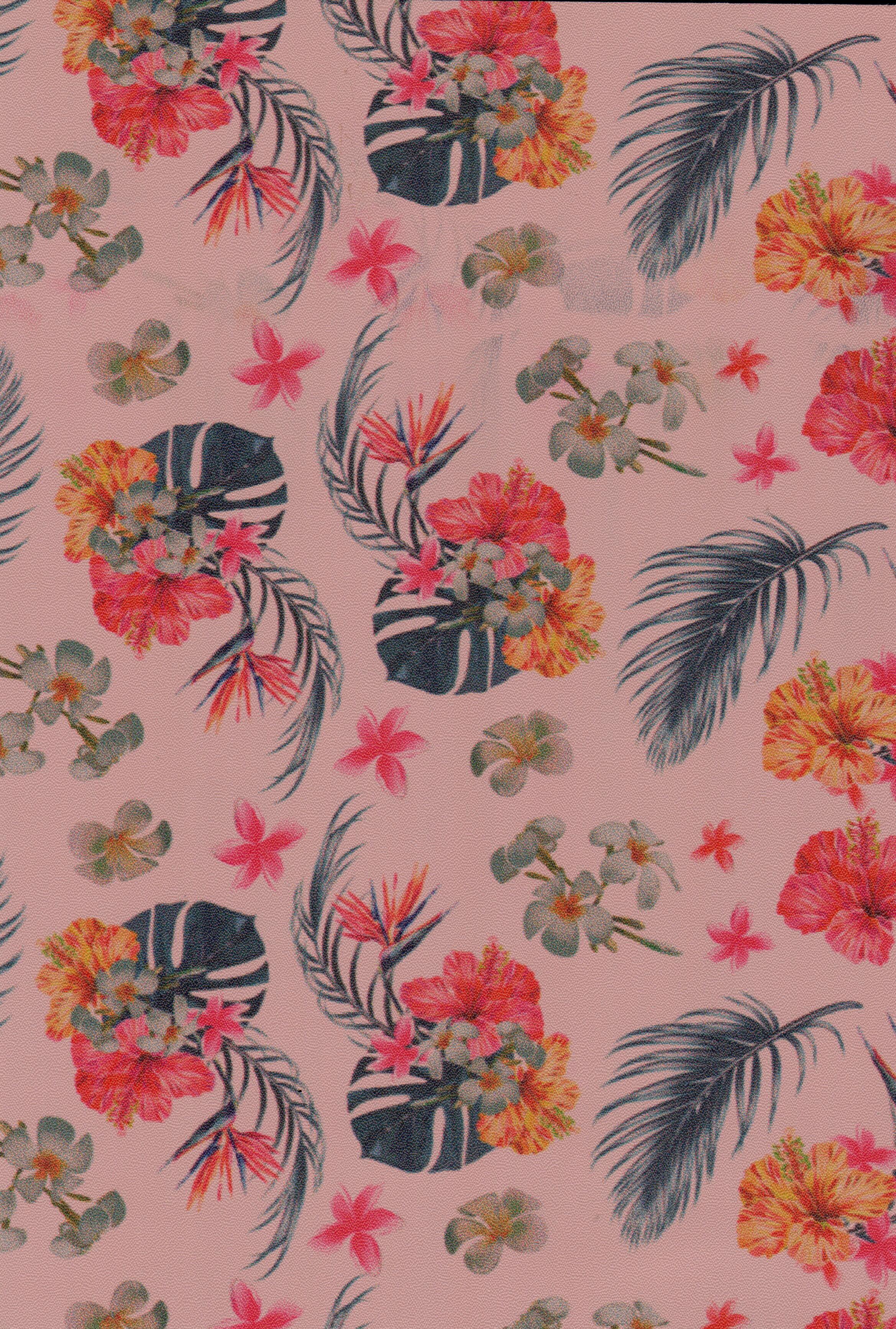 Multi Colour Floral Artificial Leather