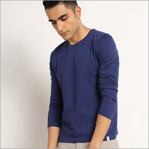 Blissful Navy Organic Full Sleeve T-Shirt