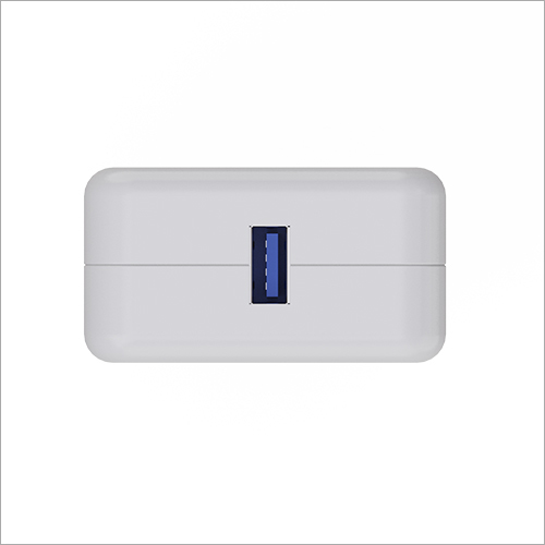 Mobile Fast Charger Adapter - ABS Plastic, 60x40x20 mm, White | Fast Charging, Portable, Durable, 3A Output