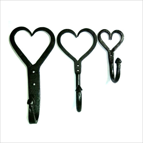 Hand Forged Heart Hook