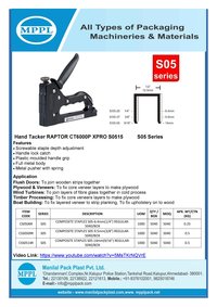 Hand Tacker RAPTOR CT6000P XPRO-HTS0515