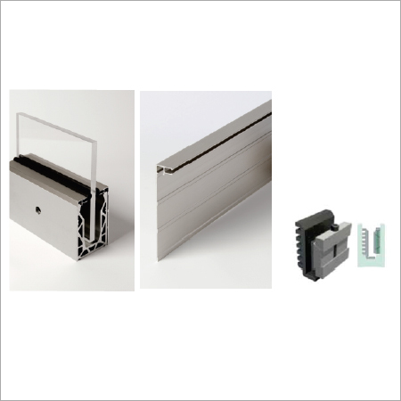 Complete Kit With Cover Glass Railing Aluminium Profiles
