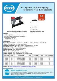Pneumatic Stapler ECO-PS8016