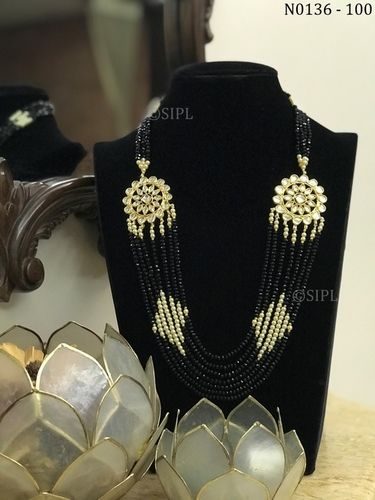 Ahmedabadi Kundan Meenakari Necklace set