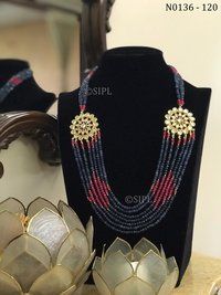 Ahmedabadi Kundan Meenakari Necklace set