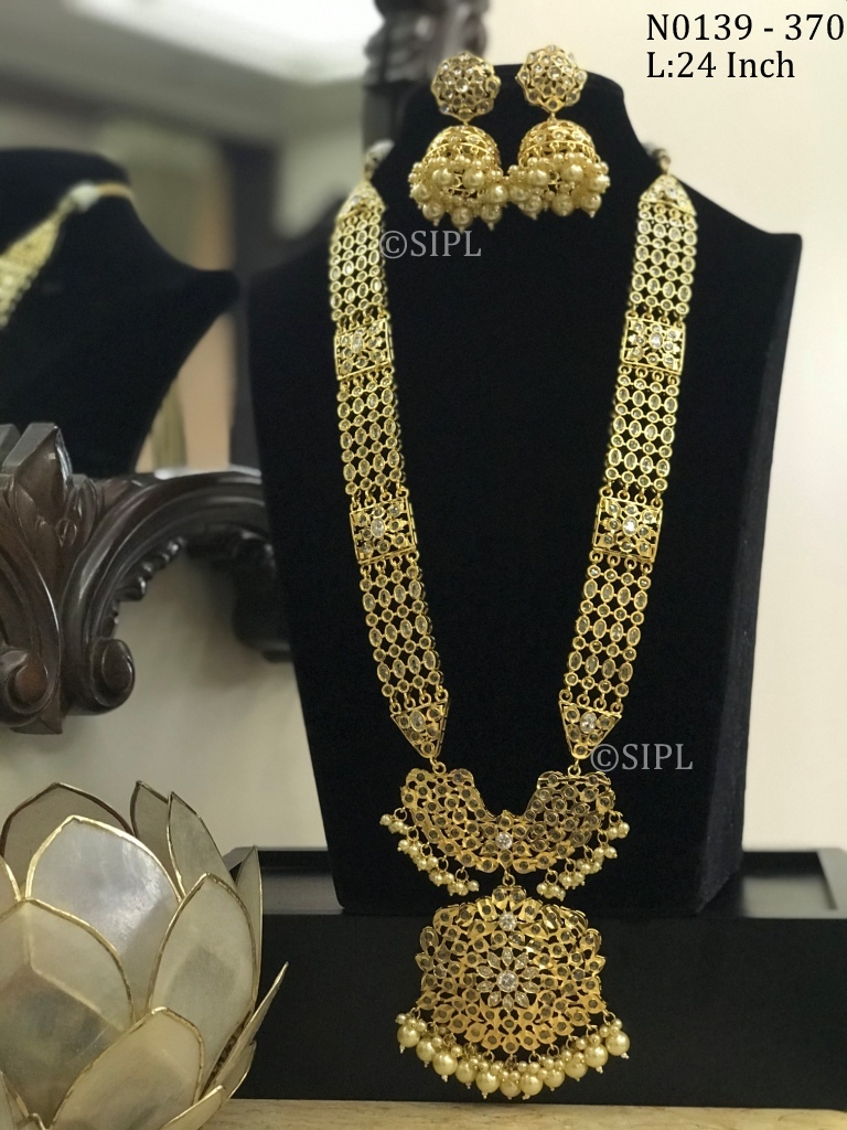 Southern Design Diamond Long Necklace set