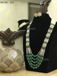 Ahmedabadi Kundan Meenakari Necklace set