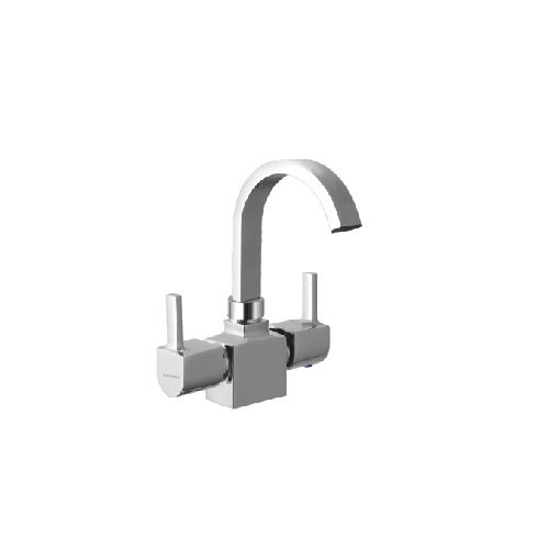 D Arc Center Hole Basin Mixer