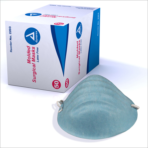Dynarex Blue Molded Face Mask