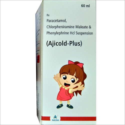 60 ml Paracetamol Chlorpheniramine Maleate and Phenylephrine HCl Suspension