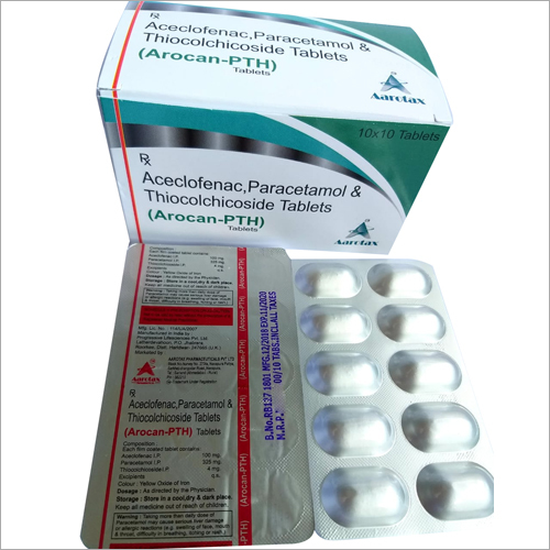 Aceclofenac Paracetamol and Thiocolchicoside Tablets