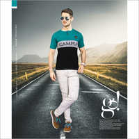Mens Round Neck Casual T-Shirt