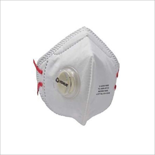 Venus N95 V4200 with Respirator Valve - Non-Woven Fabric, Unisex Size, White Color | Breathable Design, Enhanced Airflow, Ergonomic Fit