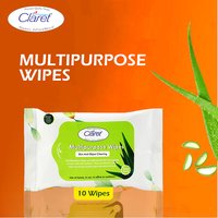 Claret Multipurpose Aleovera Wet Wipes (Skin & Object Cleaning) 10pcs