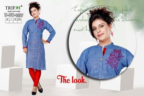 Cotton Branded Trifoi Kurtis