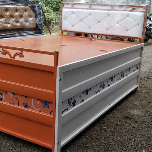 Folding Metal Bed With Storage And Head