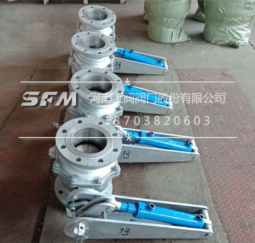 Hydraulic push rod ball valve