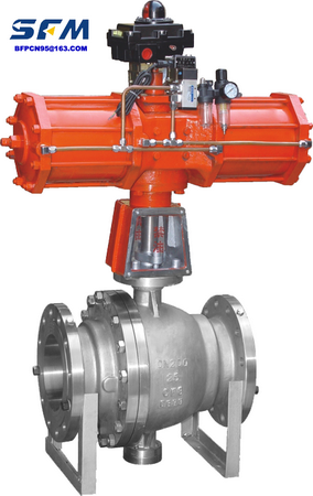 Pneumatic release/ bleeding ball valve