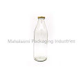 Transparent Milk Glass Bottle