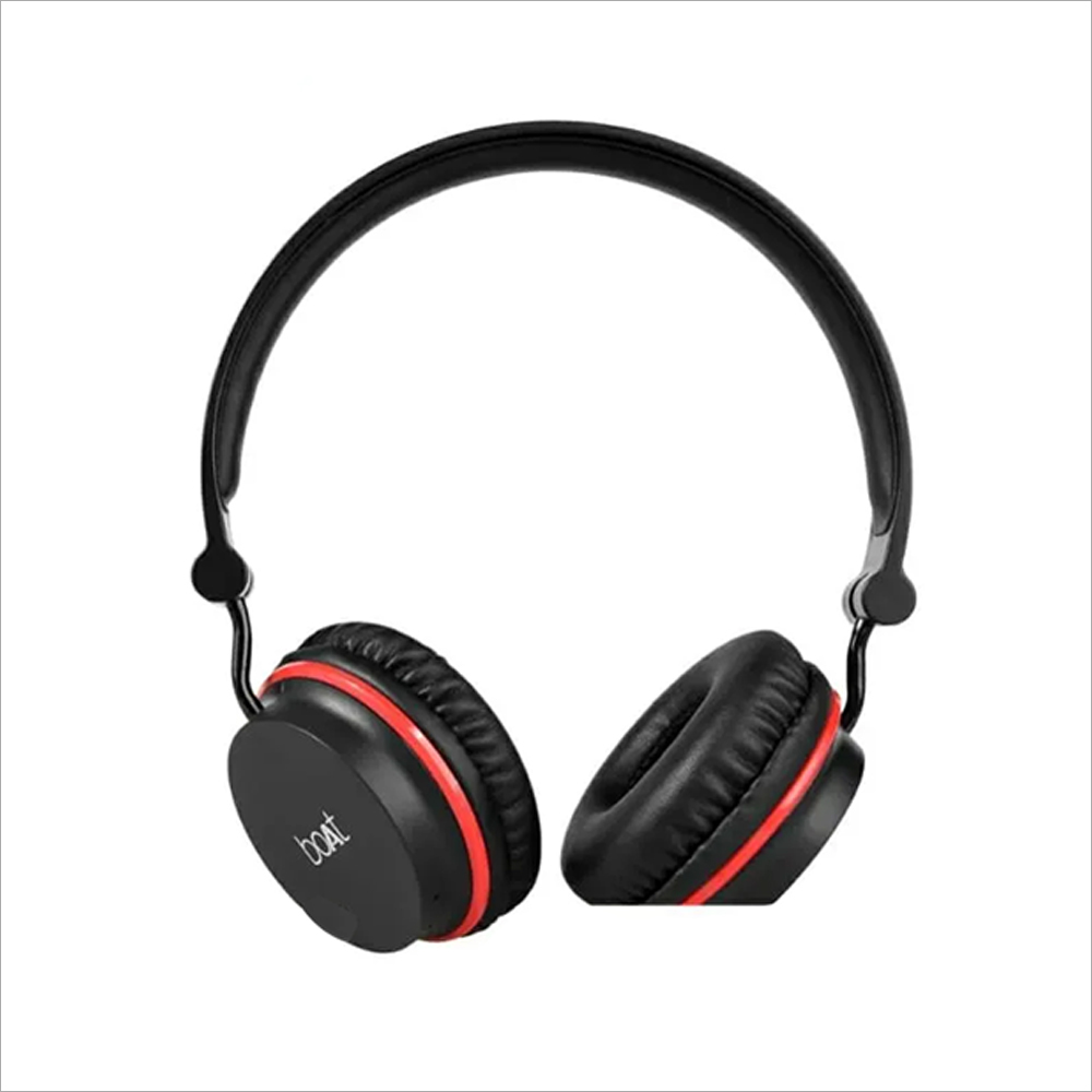 Boat Unisex Black & Red Rockerz 400 Wireless On Ear Bluethooth Headphones With Mic