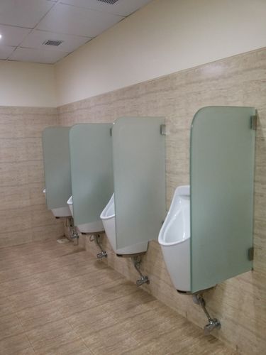 Glass Urinal Partition - Straight