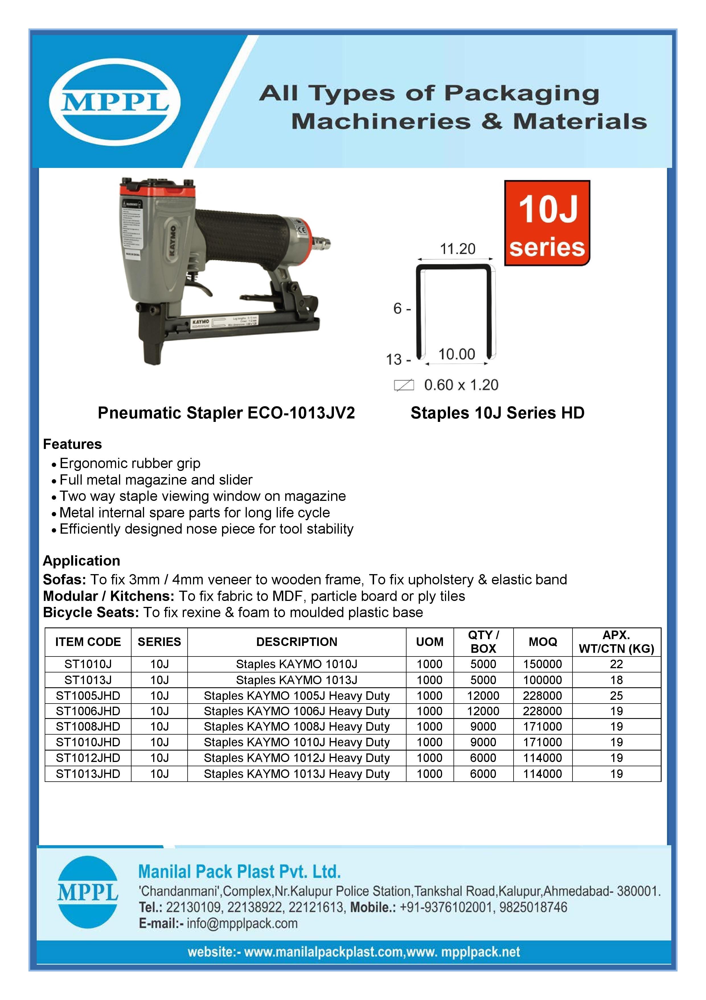 Pneumatic Stapler ECO-1013JV2