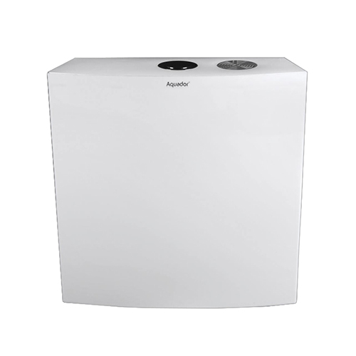 Platinum Center Push Cistern - Color: White