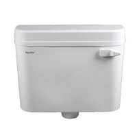 Style Side Push Flushing Cistern - Plastic, 420x325x125 Mm, White | Single Flush Valve, 8 L Capacity, Scratch Resistant, Easy Installation